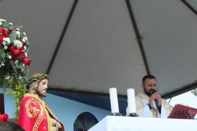 Missa em louvor ao Bom Jesus em Campo Mendes teve o Pároco Sebastião presidindo com liturgia da Rádio Campo Aberto